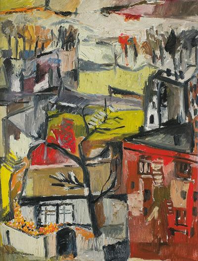 PEJZAŻ MIEJSKI, 1957