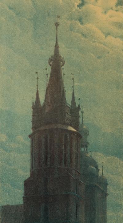 WIEŻA MARIACKA W KRAKOWIE, 1906