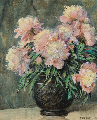 BUKIET RÓŻOWYCH PIWONII, 1923