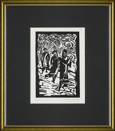 GRAJKOWIE, Z CYKLU JUDAICA, 1964
