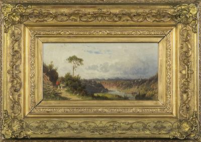 KRAJOBRAZ Z OKOLIC MONACHIUM, OK. 1880