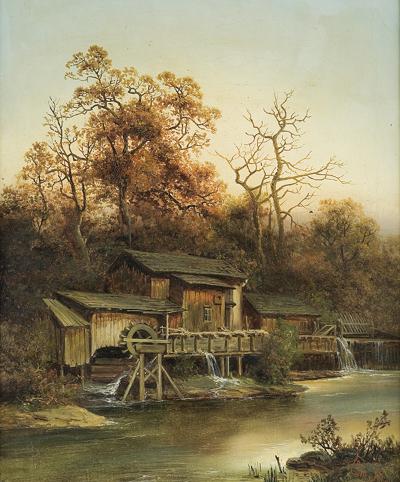 STARY MŁYN W GÓRACH, 1875