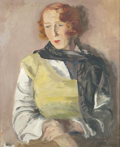 PORTRET PANI O RUDYCH WŁOSACH, 1933