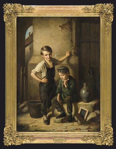 PIERWSZY PAPIEROS UCZNIA, 1858