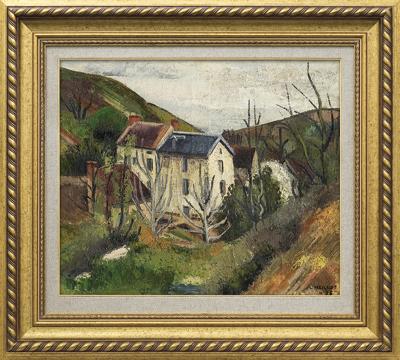 PEJZAŻ Z DOMEM W DOLINIE, 1925
