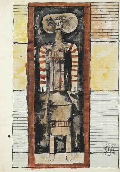 FIGURA OSIOWA, LATA 50. XX W.