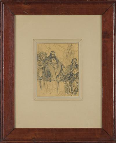 KRÓL ZYGMUNT I SŁUCHAJĄCY DZWONU, 1873