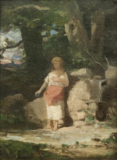 DZIEWCZYNA PRZY ŹRÓDLE