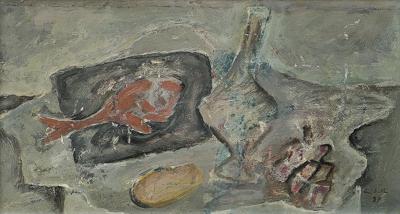 MARTWA NATURA Z CZERWONĄ RYBĄ, 1987