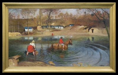 NAD STAWEM W BRONOWICACH, OK. 1910