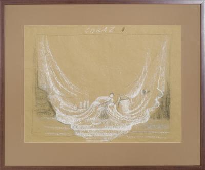 PROJEKT SCENOGRAFII DO SZTUKI TEATRALNEJ, 1976