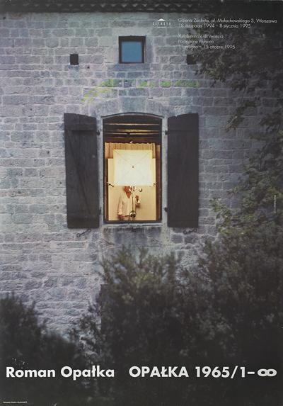 PLAKAT WYSTAWY ROMANA OPAłKI, 1995