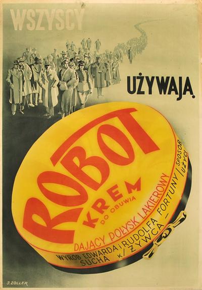 KREM DO OBUWIA ROBOT, LATA 30. XX W.