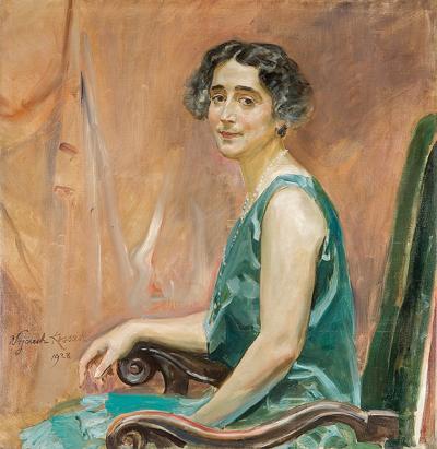 PORTRET DAMY (W FOTELU), 1928