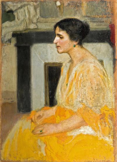 PORTRET PANI S., 1923