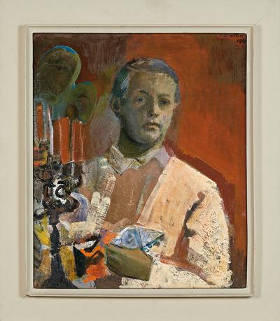 AUTOPORTRET W CZERWIENI, 1944