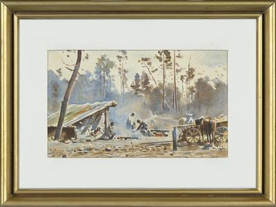 BIWAK MYŚLIWSKI, OK. 1889