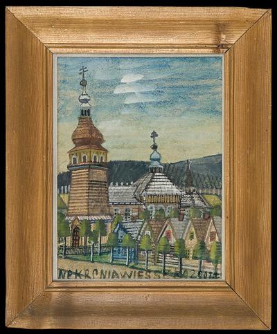 WIDOK NA CERKIEW I DOMKI