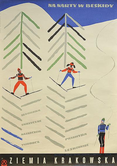 NA NARTY W BESKIDY, 1966