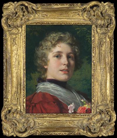 GŁÓWKA. DZIEWCZYNA Z GOŹDZIKAMI, 1899