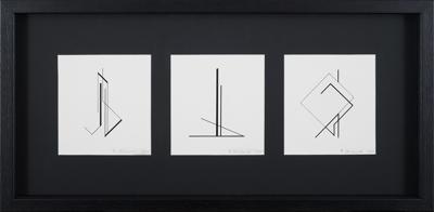 KOMPOZYCJA ABSTRAKCYJNA, 1984 (3 GRAFIKI)