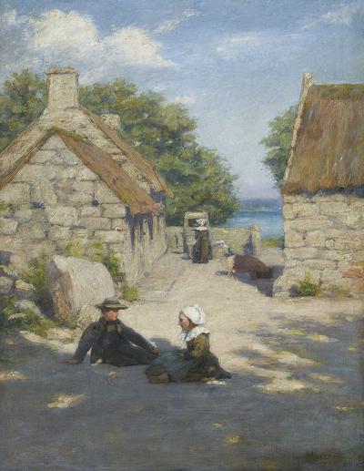 PODWÓRKO W BRETANII, 1891