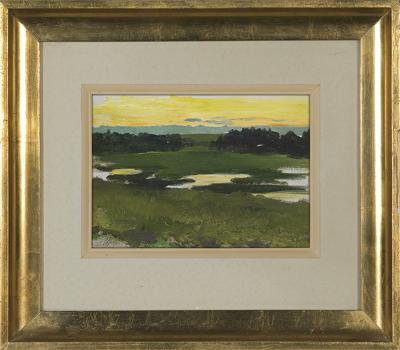PEJZAŻ PO ZACHODZIE SŁOŃCA, 1886