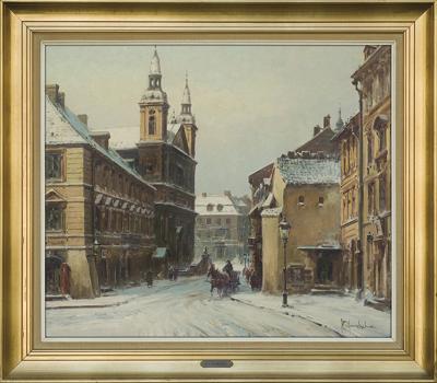 ZIMA W WARSZAWIE, OK. 1970