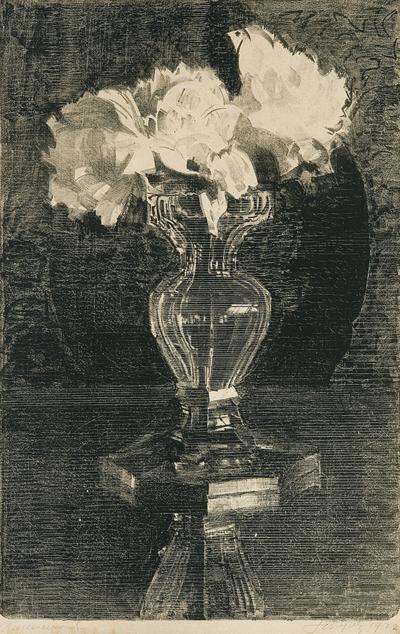 PEONIE W KRYSZTAŁOWYM WAZONIE, 1922