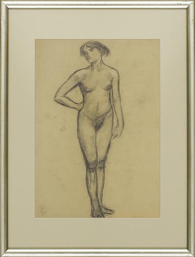 AKT KOBIETY STOJĄCEJ, OK. 1910