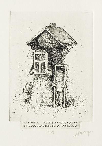 EKSLIBRIS MARII CACIOTTI, 1982