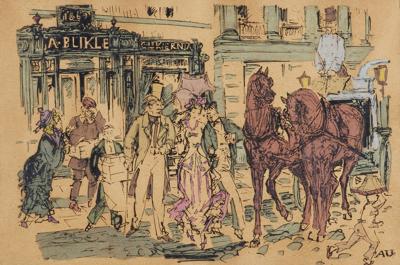 SCENA PRZED CUKIERNIĄ BLIKLEGO, 1963