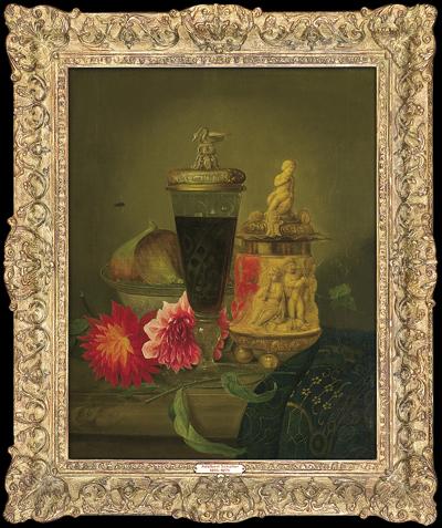 MARTWA NATURA Z KWIATAMI DALII, 1858