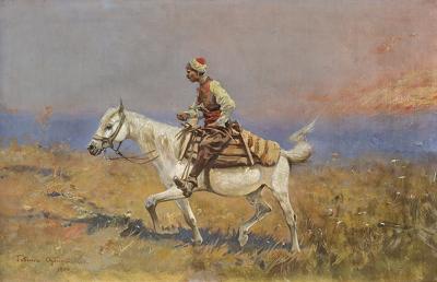 JEŹDZIEC W STEPIE, 1906