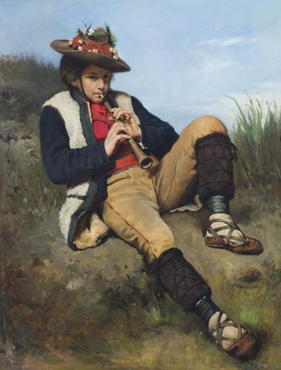 CHŁOPIEC GRAJĄCY NA FLECIE, 1875
