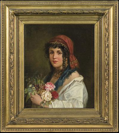 DZIEWCZYNA Z KWIATAMI
