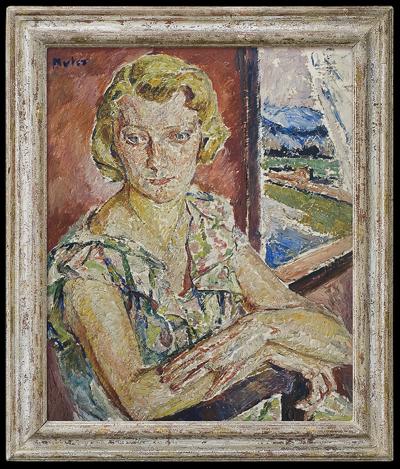 PORTRET KOBIETY O JASNYCH WŁOSACH