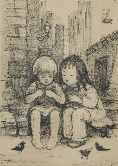 DZIECI I PTAKI, 1954