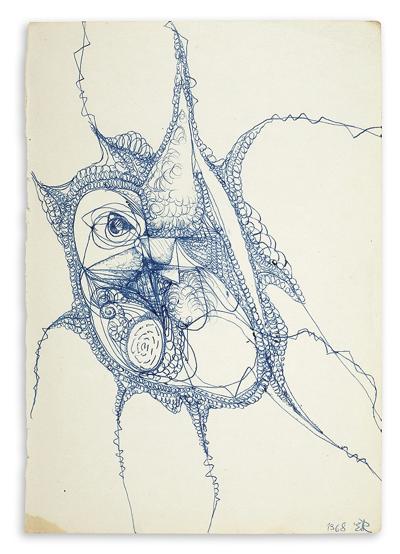 RYSUNEK SURREALISTYCZNY Z OKIEM, 1968