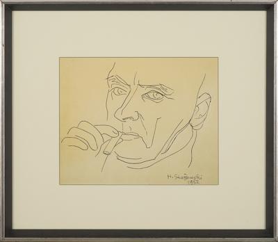 AUTOPORTRET Z PAPIEROSEM, 1952
