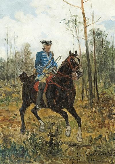 JEŹDZIEC (SZKIC MALARSKI)