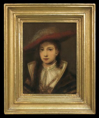 PORTRET DAMY W KAPELUSZU