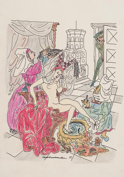 TOALETA śREDNIOWIECZNEJ DAMY, 1955