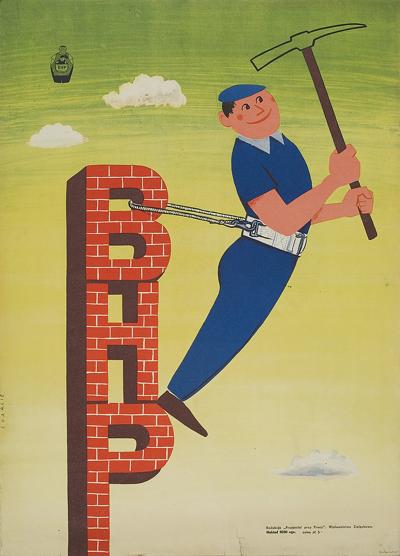 PLAKAT BHP, LATA 50