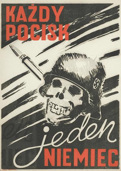 PLAKAT - KAżDY POCISK – JEDEN NIEMIEC, 1944