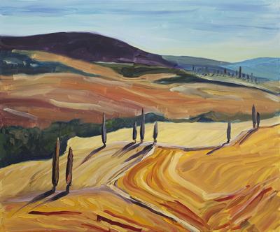 PEJZAż WłOSKI Z CYPRYSAMI (SAN QUIRICO), 2013