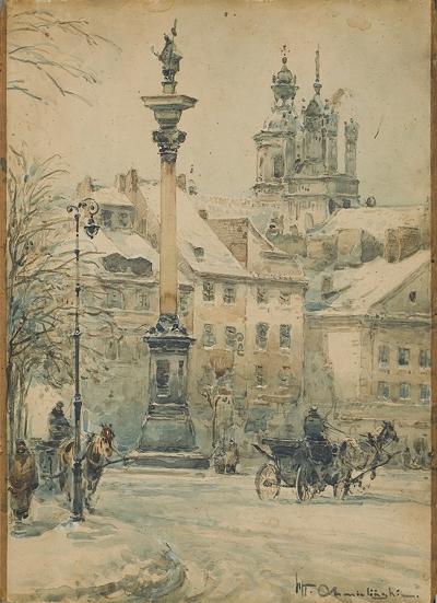 PLAC ZAMKOWY Z WIDOKIEM NA KOLUMNę ZYGMUNTA