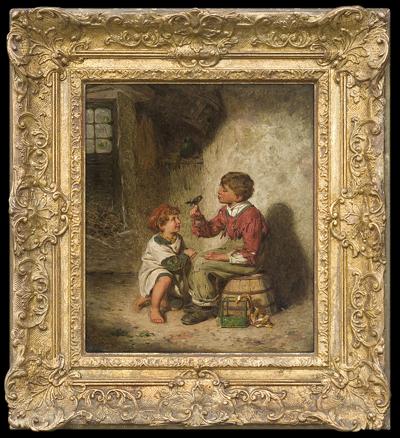 DZIECI ZE SZCZYGŁEM, 1880
