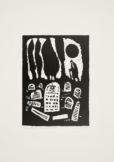 CMENTARZ, Z CYKLU JUDAICA, 1964