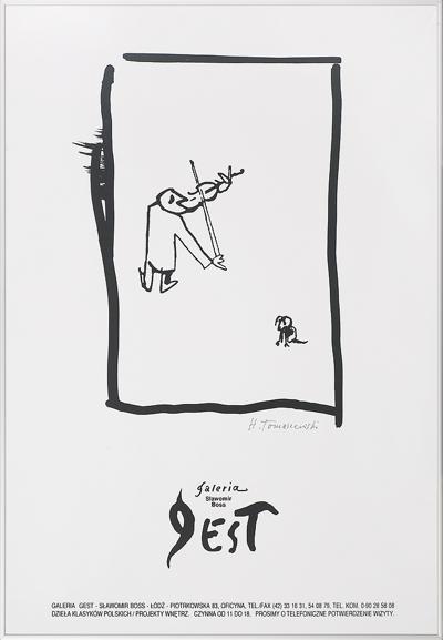 PLAKAT GALERII GEST W ŁODZI, 1996
